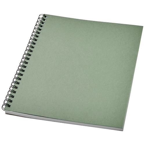 Carnet de notes publicitaire à spirales A5 Desk-Mate® Vert bruyère